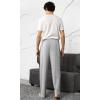 imageWiWi Mens Bamboo Viscose Pajama Pants Soft Lounge Bottoms Knit Big and Long Sweatpants Lightweight Sleep Pant Drawstring S4XAash Grey