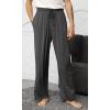 imageWiWi Mens Bamboo Viscose Pajama Pants Soft Lounge Bottoms Knit Big and Long Sweatpants Lightweight Sleep Pant Drawstring S4XAcharcoal Heather