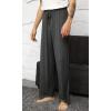 imageWiWi Mens Bamboo Viscose Pajama Pants Soft Lounge Bottoms Knit Big and Long Sweatpants Lightweight Sleep Pant Drawstring S4XAcharcoal Heather