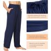 imageWiWi Mens Bamboo Viscose Pajama Pants Soft Lounge Bottoms Knit Big and Long Sweatpants Lightweight Sleep Pant Drawstring S4XAdark Blue