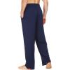 imageWiWi Mens Bamboo Viscose Pajama Pants Soft Lounge Bottoms Knit Big and Long Sweatpants Lightweight Sleep Pant Drawstring S4XAdark Blue