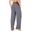 imageWiWi Mens Bamboo Viscose Pajama Pants Soft Lounge Bottoms Knit Big and Long Sweatpants Lightweight Sleep Pant Drawstring S4XAdark Grey