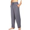 imageWiWi Mens Bamboo Viscose Pajama Pants Soft Lounge Bottoms Knit Big and Long Sweatpants Lightweight Sleep Pant Drawstring S4XAdark Grey