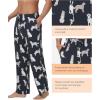 imageWiWi Mens Bamboo Viscose Pajama Pants Soft Lounge Bottoms Knit Big and Long Sweatpants Lightweight Sleep Pant Drawstring S4XAdog