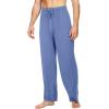 imageWiWi Mens Bamboo Viscose Pajama Pants Soft Lounge Bottoms Knit Big and Long Sweatpants Lightweight Sleep Pant Drawstring S4XAfog Blue
