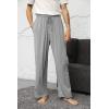 imageWiWi Mens Bamboo Viscose Pajama Pants Soft Lounge Bottoms Knit Big and Long Sweatpants Lightweight Sleep Pant Drawstring S4XAheather Grey