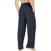 imageWiWi Mens Bamboo Viscose Pajama Pants Soft Lounge Bottoms Knit Big and Long Sweatpants Lightweight Sleep Pant Drawstring S4XAmidnight Blue