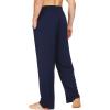 imageWiWi Mens Bamboo Viscose Pajama Pants Soft Lounge Bottoms Knit Big and Long Sweatpants Lightweight Sleep Pant Drawstring S4XAnavy