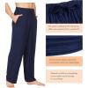 imageWiWi Mens Bamboo Viscose Pajama Pants Soft Lounge Bottoms Knit Big and Long Sweatpants Lightweight Sleep Pant Drawstring S4XAnavy