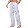 imageWiWi Mens Bamboo Viscose Pajama Pants Soft Lounge Bottoms Knit Big and Long Sweatpants Lightweight Sleep Pant Drawstring S4XAskiing on Light Blue