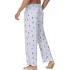 imageWiWi Mens Bamboo Viscose Pajama Pants Soft Lounge Bottoms Knit Big and Long Sweatpants Lightweight Sleep Pant Drawstring S4XAskiing on Light Blue