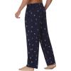 imageWiWi Mens Bamboo Viscose Pajama Pants Soft Lounge Bottoms Knit Big and Long Sweatpants Lightweight Sleep Pant Drawstring S4XAskiing on Navy
