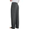 imageWiWi Mens Bamboo Viscose Pajama Pants Soft Lounge Bottoms Knit Big and Long Sweatpants Lightweight Sleep Pant Drawstring S4XBcharcoal Heather
