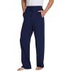 imageWiWi Mens Bamboo Viscose Pajama Pants Soft Lounge Bottoms Knit Big and Long Sweatpants Lightweight Sleep Pant Drawstring S4XBdark Blue