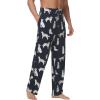 imageWiWi Mens Bamboo Viscose Pajama Pants Soft Lounge Bottoms Knit Big and Long Sweatpants Lightweight Sleep Pant Drawstring S4XBdog