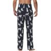 imageWiWi Mens Bamboo Viscose Pajama Pants Soft Lounge Bottoms Knit Big and Long Sweatpants Lightweight Sleep Pant Drawstring S4XBdog