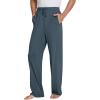 imageWiWi Mens Bamboo Viscose Pajama Pants Soft Lounge Bottoms Knit Big and Long Sweatpants Lightweight Sleep Pant Drawstring S4XBgrayish Blue