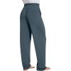 imageWiWi Mens Bamboo Viscose Pajama Pants Soft Lounge Bottoms Knit Big and Long Sweatpants Lightweight Sleep Pant Drawstring S4XBgrayish Blue
