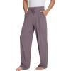 imageWiWi Mens Bamboo Viscose Pajama Pants Soft Lounge Bottoms Knit Big and Long Sweatpants Lightweight Sleep Pant Drawstring S4XBmisty Grey