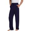 imageWiWi Mens Bamboo Viscose Pajama Pants Soft Lounge Bottoms Knit Big and Long Sweatpants Lightweight Sleep Pant Drawstring S4XBnavy