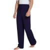 imageWiWi Mens Bamboo Viscose Pajama Pants Soft Lounge Bottoms Knit Big and Long Sweatpants Lightweight Sleep Pant Drawstring S4XBnavy