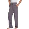 imageWiWi Mens Bamboo Viscose Pajama Pants Soft Lounge Bottoms Knit Big and Long Sweatpants Lightweight Sleep Pant Drawstring S4XBpurplish Grey