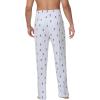 imageWiWi Mens Bamboo Viscose Pajama Pants Soft Lounge Bottoms Knit Big and Long Sweatpants Lightweight Sleep Pant Drawstring S4XBskiing on Light Blue