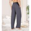 imageWiWi Mens Bamboo Viscose Pajama Pants Soft Lounge Bottoms Knit Big and Long Sweatpants Lightweight Sleep Pant Drawstring S4XCblackdark Grey