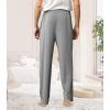 imageWiWi Mens Bamboo Viscose Pajama Pants Soft Lounge Bottoms Knit Big and Long Sweatpants Lightweight Sleep Pant Drawstring S4XCnavyheather Grey
