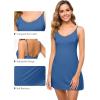 imageWiWi Slip Dress for Women Viscose from Bamboo Spaghetti Strap Lingerie Sexy Nightgowns Plus Size Sleep Chemise S4XStyle Aprussian Blue