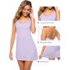 imageWiWi Slip Dress for Women Viscose from Bamboo Spaghetti Strap Lingerie Sexy Nightgowns Plus Size Sleep Chemise S4XStyle Ataro Purple