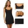 imageWiWi Slip Dress for Women Viscose from Bamboo Spaghetti Strap Lingerie Sexy Nightgowns Plus Size Sleep Chemise S4XStyle Bblack