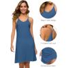 imageWiWi Slip Dress for Women Viscose from Bamboo Spaghetti Strap Lingerie Sexy Nightgowns Plus Size Sleep Chemise S4XStyle Dprussian Blue