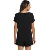 imageWiWi Womens Pajamas Set Viscose from Bamboo Soft Short Sleeve Top with Ruffle Shorts Sleepwear Ladies Pjs Sets SXXLAblack