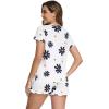 imageWiWi Womens Pajamas Set Viscose from Bamboo Soft Short Sleeve Top with Ruffle Shorts Sleepwear Ladies Pjs Sets SXXLAdaisy