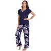 D-dark Navy/Purple Floral