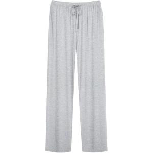 imageWiWi Mens Bamboo Viscose Pajama Pants Soft Lounge Bottoms Knit Big and Long Sweatpants Lightweight Sleep Pant Drawstring S4XAash Grey