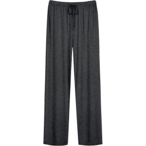 imageWiWi Mens Bamboo Viscose Pajama Pants Soft Lounge Bottoms Knit Big and Long Sweatpants Lightweight Sleep Pant Drawstring S4XAcharcoal Heather