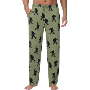 imageWiWi Mens Bamboo Viscose Pajama Pants Soft Lounge Bottoms Knit Big and Long Sweatpants Lightweight Sleep Pant Drawstring S4XAchimpanzees