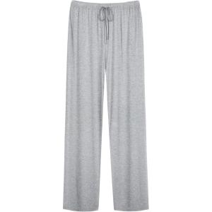 imageWiWi Mens Bamboo Viscose Pajama Pants Soft Lounge Bottoms Knit Big and Long Sweatpants Lightweight Sleep Pant Drawstring S4XAlight Heather Grey