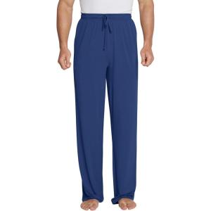 imageWiWi Mens Bamboo Viscose Pajama Pants Soft Lounge Bottoms Knit Big and Long Sweatpants Lightweight Sleep Pant Drawstring S4XBblue Depth