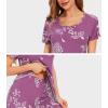 imageWiWi Bamboo Viscose Pajamas for Women Soft Capri Pants Pajama Sets Plus Size Sleepwear Pjs Loungewear S4XApurpleRose