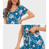 imageWiWi Bamboo Viscose Pajamas for Women Soft Capri Pants Pajama Sets Plus Size Sleepwear Pjs Loungewear S4XAteal BluePeony