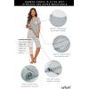 imageWiWi Bamboo Viscose Pajamas for Women Soft Capri Pants Pajama Sets Plus Size Sleepwear Pjs Loungewear S4XBiron Grey