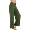 imageWiWi Pajama Pants for Women Plus Size Pajamas Bottoms Wide Leg Lounge Soft Pj SweatpantsViscose Made from Bamboo S4XAarmy Green