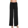imageWiWi Pajama Pants for Women Plus Size Pajamas Bottoms Wide Leg Lounge Soft Pj SweatpantsViscose Made from Bamboo S4XAblack