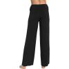 imageWiWi Pajama Pants for Women Plus Size Pajamas Bottoms Wide Leg Lounge Soft Pj SweatpantsViscose Made from Bamboo S4XAblack