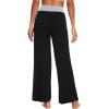 imageWiWi Pajama Pants for Women Plus Size Pajamas Bottoms Wide Leg Lounge Soft Pj SweatpantsViscose Made from Bamboo S4XAblackLight Heather Grey