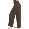 imageWiWi Pajama Pants for Women Plus Size Pajamas Bottoms Wide Leg Lounge Soft Pj SweatpantsViscose Made from Bamboo S4XAbrown