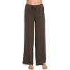 imageWiWi Pajama Pants for Women Plus Size Pajamas Bottoms Wide Leg Lounge Soft Pj SweatpantsViscose Made from Bamboo S4XAbrown
